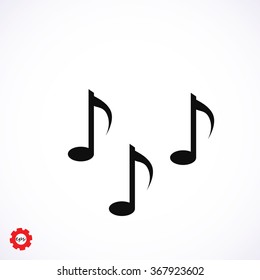 Music notes sign icon