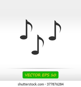 Music notes sign icon