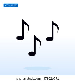 Music notes sign icon