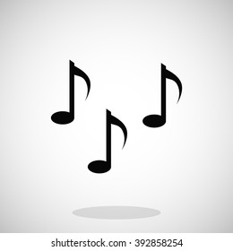 Music notes sign icon