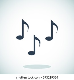 Music notes sign icon