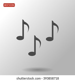 Music notes sign icon