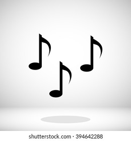 Music notes sign icon