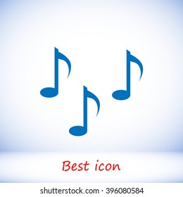 Music notes sign icon