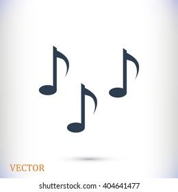 Music notes sign icon