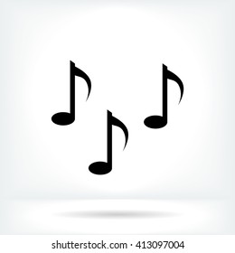 Music notes sign icon