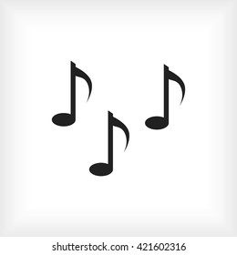 Music notes sign icon