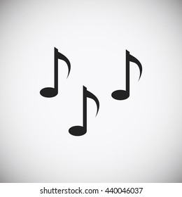 Music notes sign icon