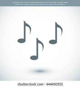 Music notes sign icon