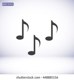 Music notes sign icon