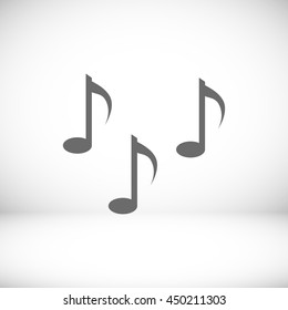 Music notes sign icon