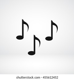 Music notes sign icon