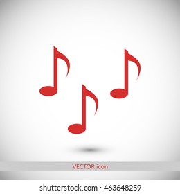 Music notes sign icon
