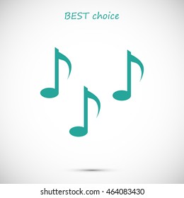 Music notes sign icon