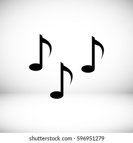 Music notes sign icon, EPS