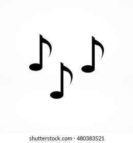Music notes sign icon, vector best flat icon, EPS