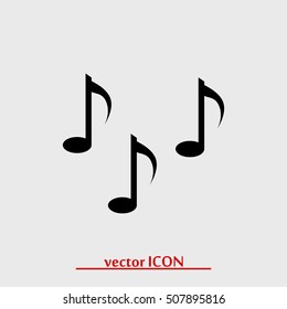 Music notes sign icon, vector best flat icon, EPS