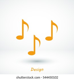 Music notes sign icon, vector best flat icon, EPS