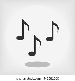 Music notes sign icon, vector best flat icon, EPS