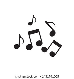 Music notes for singers, melody or other musical sounds and can be used for applications or websites. Vector