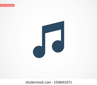 Music Notes, Song, Melody Or Tune Flat Vector Icon For Musical Apps And Websites Acoustic Guitar Vector Icon.classic,instrument, Musical,rock,sound,acoustic,string,play,electric,concert