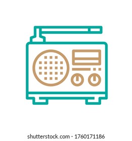 Music notes, song, melody or tune flat vector icon for musical apps and websites