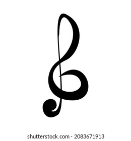 Music notes, song, melody or tune flat vector icon for musical apps and websites