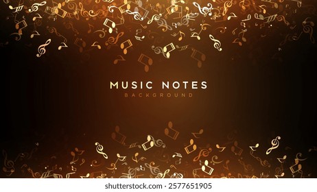 Music notes, song, melody or tune neon realistic vector icon for musical apps and websites background vector illustration
