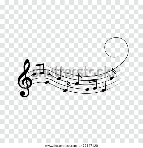 Music Notes Swirl Vector Illustration Stock Vector (Royalty Free ...