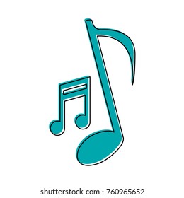 Music notes symbol