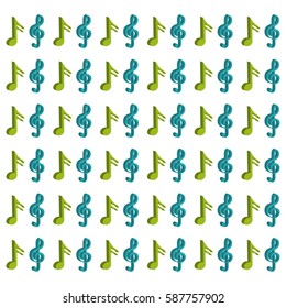 Music notes symbol icon vector illustration graphic design