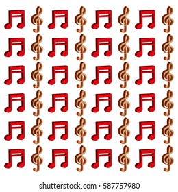 Music notes symbol icon vector illustration graphic design