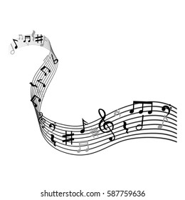 Music notes symbol icon vector illustration graphic design