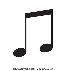 Music notes symbol vector illustration.Music notes icon set. Musical key symbols.