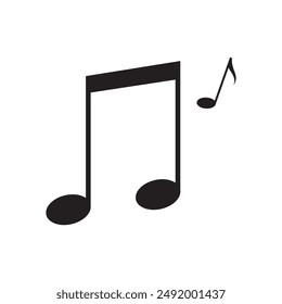 Music notes symbol vector illustration.Music notes icon set. Musical key symbols.