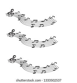 music notes with symbols