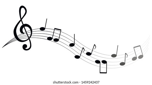 Music Notes Symbols Isolated Vector Illustration Stock Vector (Royalty ...