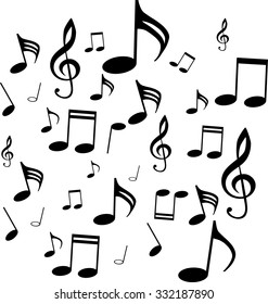 music notes vector