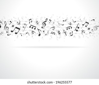 Music Notes Vector Background