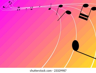 Music Notes vector background