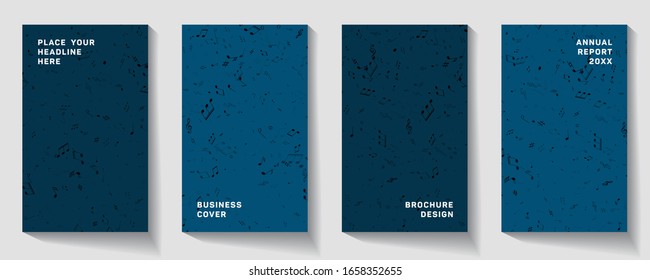 Music notes vector background. Abstract musical background. Vector illustration. Mensural musical notation.