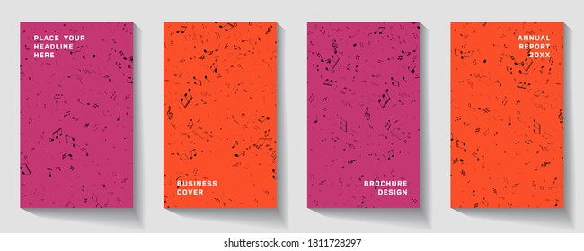 Music notes vector background. Abstract musical background. eps10.  Karaoke bar poster.