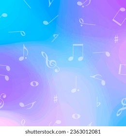 Music notes vector background pattern. Abstract background. Music. 