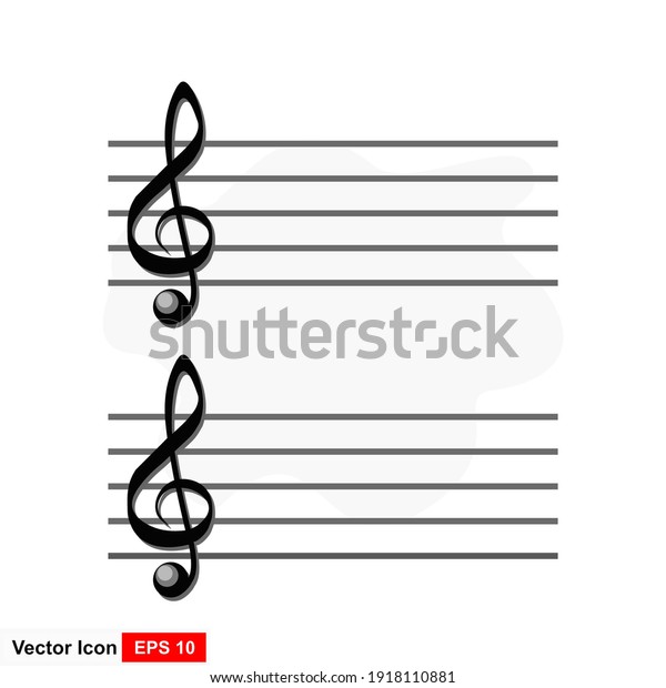 Music notes vector icon illustration isolated
on white background.