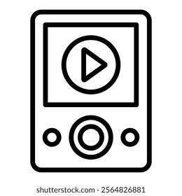 Music Notes Vector Line Icon Design