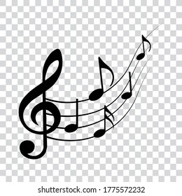 Musiknoten, Vektormusikdesign-Element.