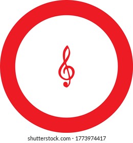 Music notes. Vector musical note silhouettes, abstract music melody signs isolated on white background.Collection of music note icon.Music notes doodles set. Treble clef. Hand drawn detailed sketch. G