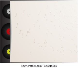 Music Notes Vinyl records