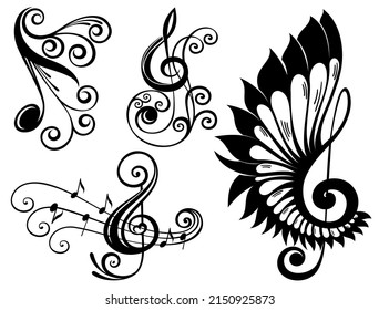 Music notes for your design