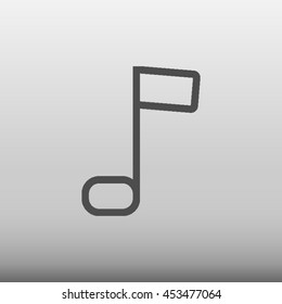 Music NoteVector Icon Illustration